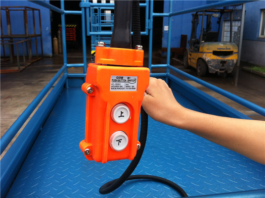 Portable Mobile Scissor Lift Table With Extendable Platform Anti Explosion Valves
