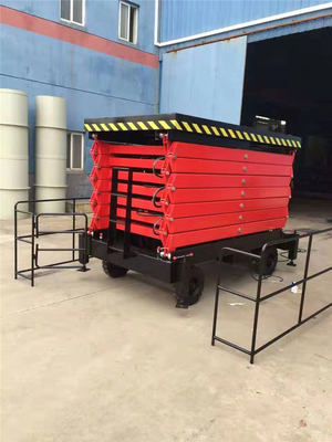 With Emergency Safety Manual Valves Red Color Portable Mobile Aerial Working Table