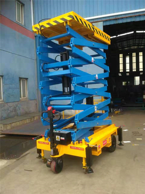 Motorized Wheel Walk Explosion Proof  Valves Hydraulic Mobile Portable Scissor Lift