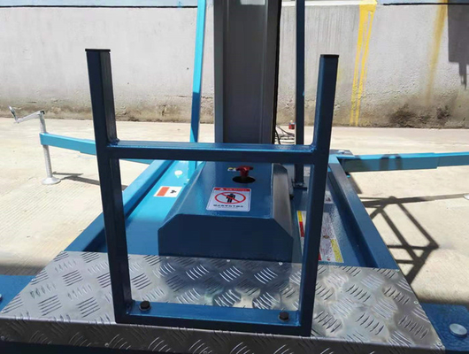 Portable Mobile Elevated Platform Dc Battery Single Mast Aerial Platform Lift