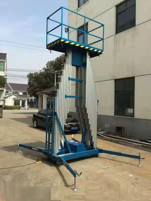 Aluminum Alloy Triple Mast Aerial Work Platform Explosion Proof Safety Valves