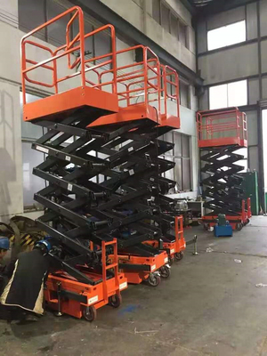 12m Mobile Scissor Lift Self Propelled Construction Upright Work Platforms