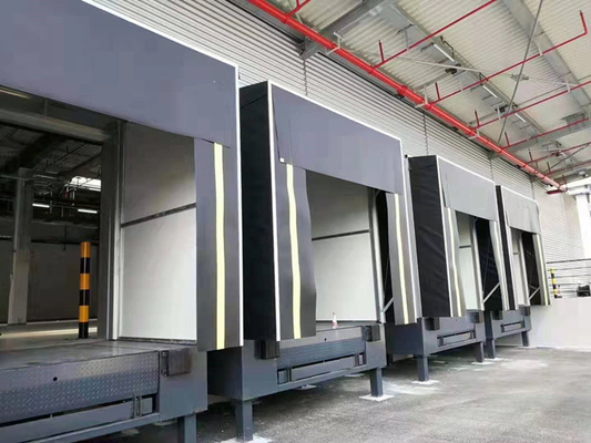 Mechanical Loading Dock Shelter With PVC Febric At Warehouse Loading Dock Bay
