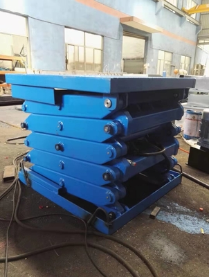 2 Layers Floor Multi Tier Hydraulic Lift Table 2 Tons Load Capacity