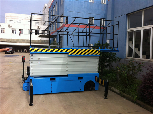 Portable Mobile Scissor Lift Table With Extendable Platform Anti Explosion Valves
